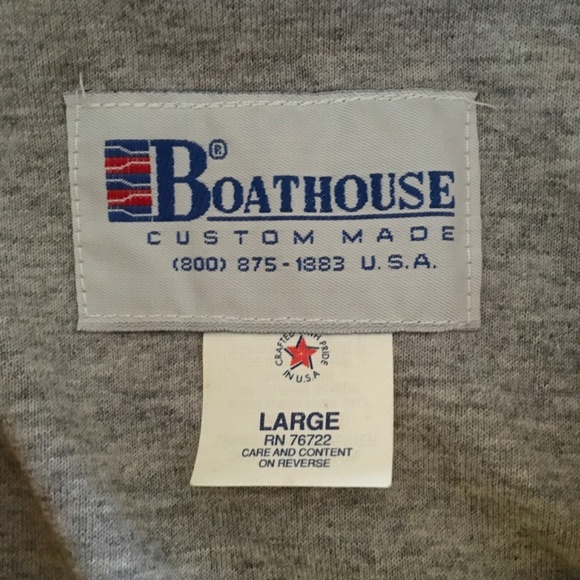 NWT Boathouse Yellow Full Zip Jacket Windbreaker Mens Sz L Lined The Myers Group - Picture 8 of 12